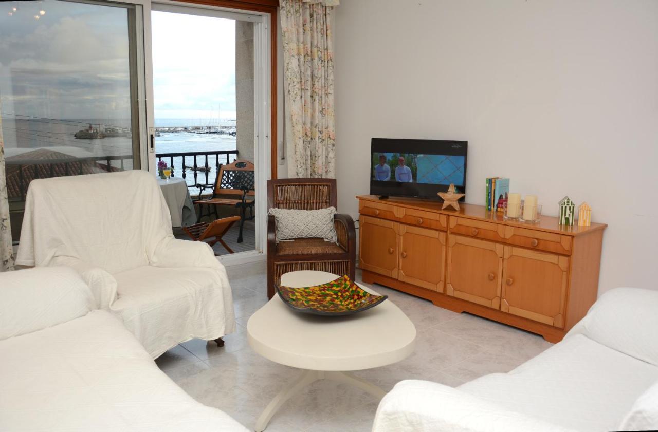 산신소 Desconectaengalicia Mantela, Vistas Puerto Deportivo, 20M Playa 아파트 외부 사진