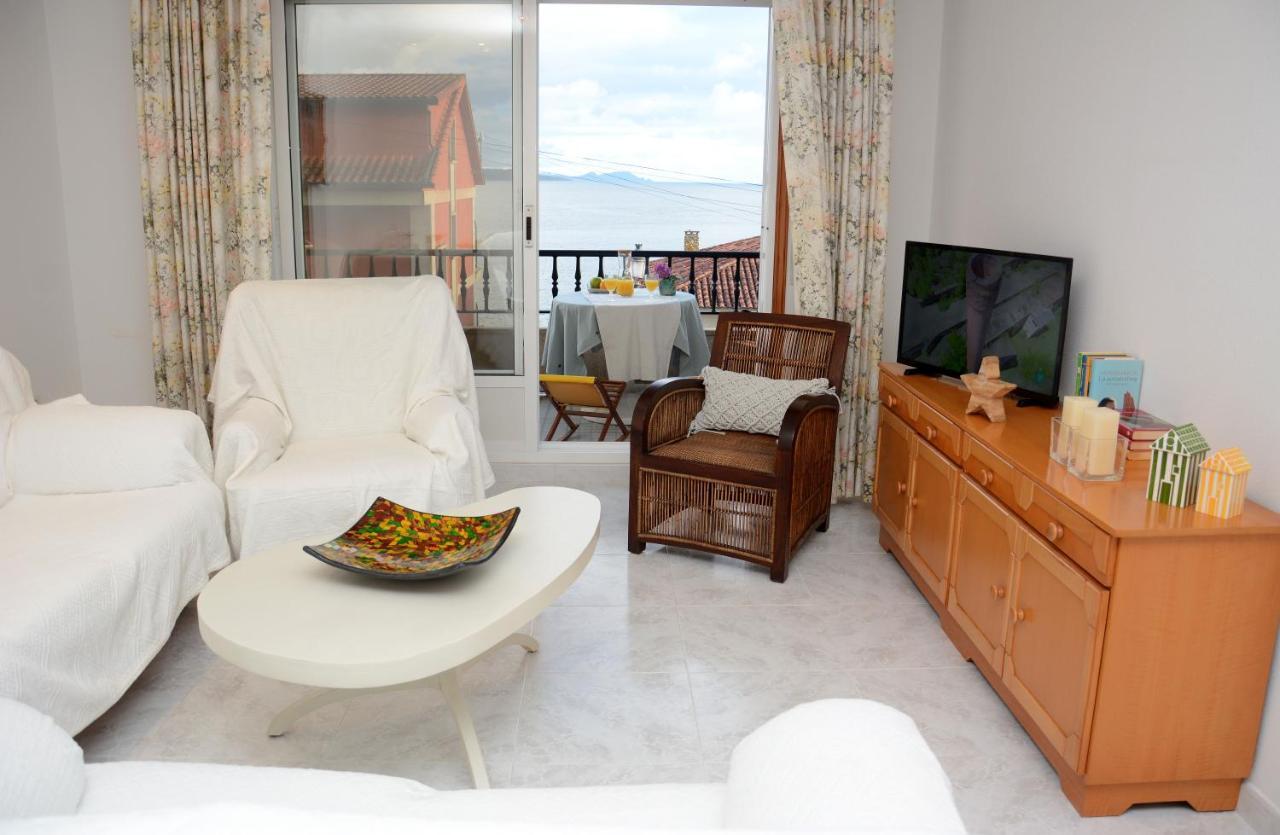 산신소 Desconectaengalicia Mantela, Vistas Puerto Deportivo, 20M Playa 아파트 외부 사진